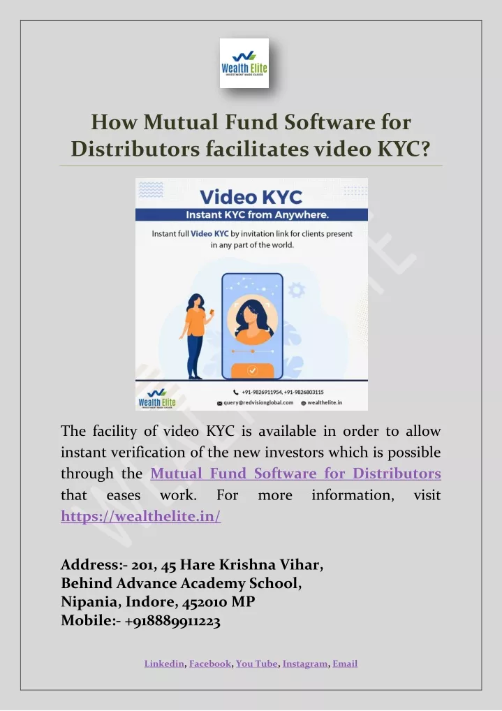 how mutual fund software for distributors