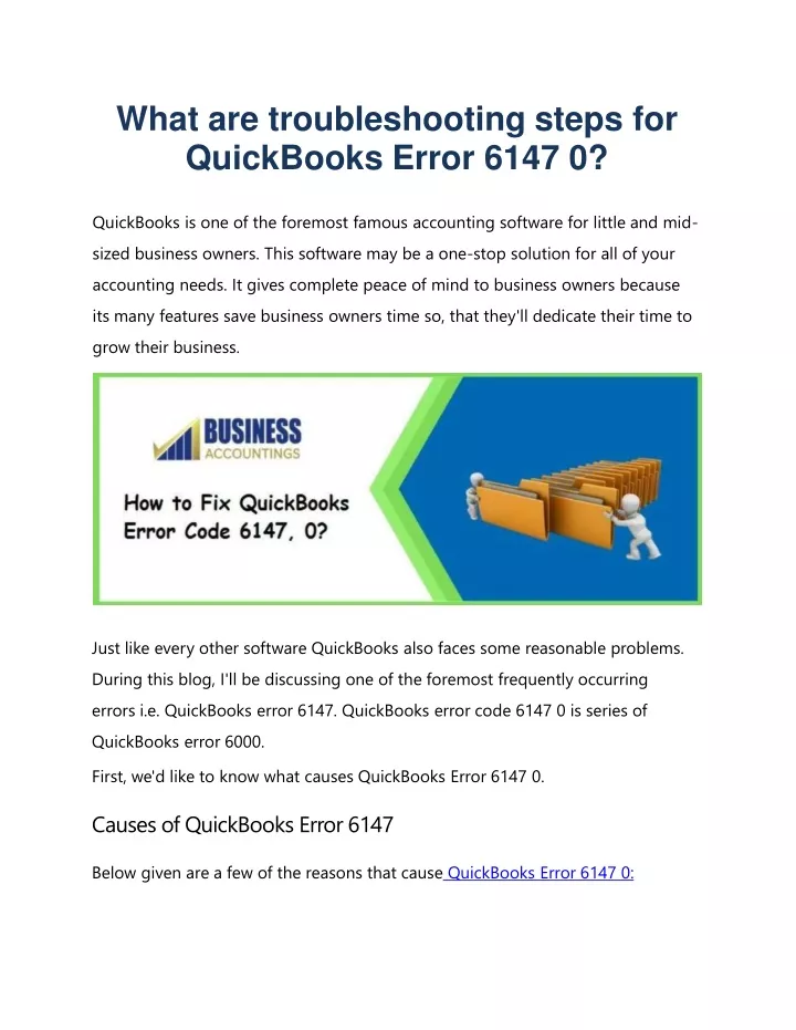 what are troubleshooting steps for quickbooks