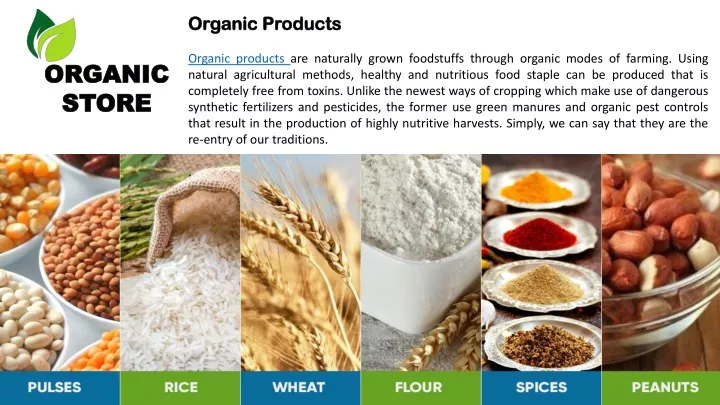 organic products organic products are naturally