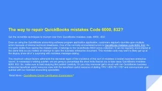 The way to repair QuickBooks mistakes Code 6000, 832_