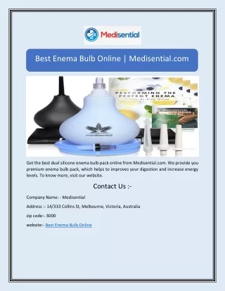 best enema bulb online medisential com
