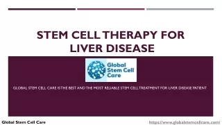 Stem Cell Therapy For Liver Disease