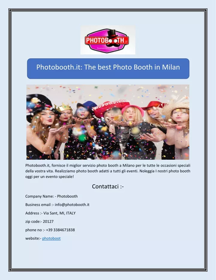 photobooth it the best photo booth in milan