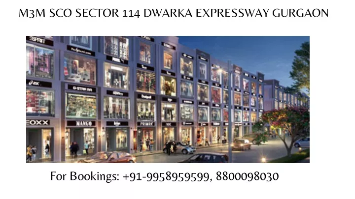 m3m sco sector 114 dwarka expressway gurgaon