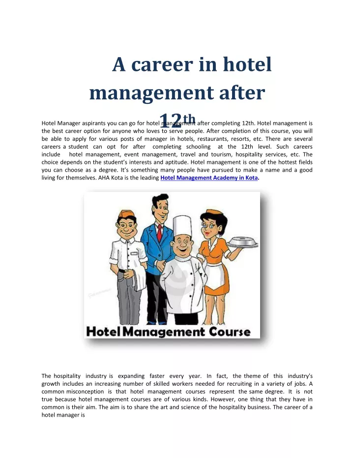 PPT - Hotel Management Is The Structure Including The Management Of ...