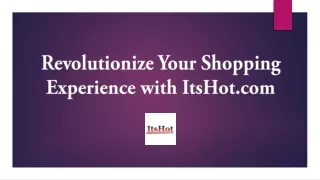 revolutionize your shopping experience with