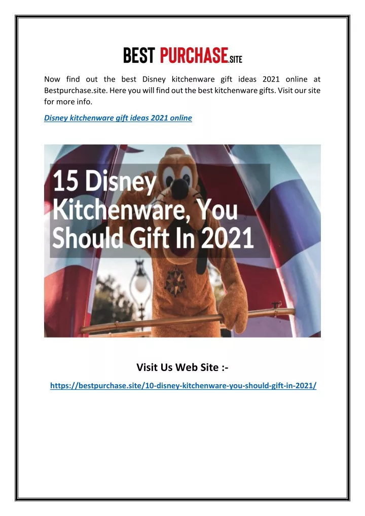 now find out the best disney kitchenware gift