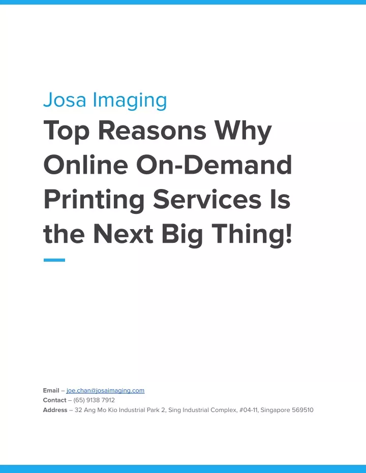 josa imaging top reasons why online on demand