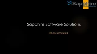 sapphire software solutions