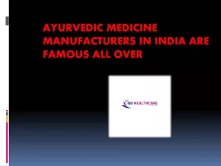 Ayurvedic third party manufacturing is a popular strategy