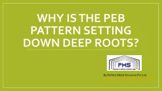 Why is the PEB pattern setting down deep roots?