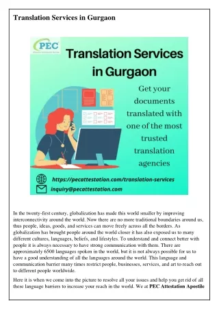 Translation Services in Gurgaon