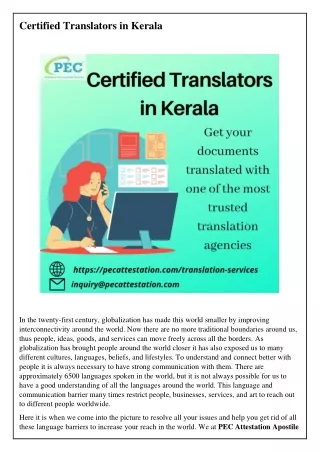 Certified Translators in Kerala