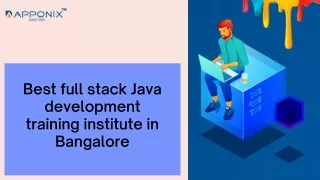 No.1 Full Stack Developer Course in Bangalore