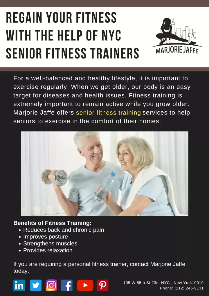 regain your fitness with the help of nyc senior