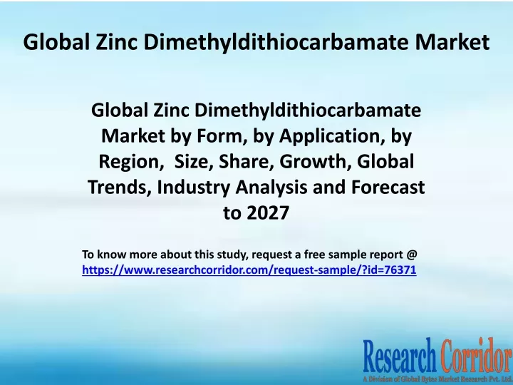 global zinc dimethyldithiocarbamate market