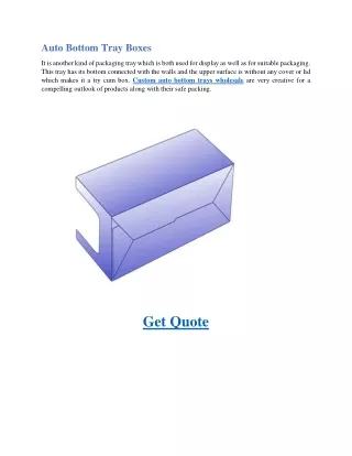 auto bottom tray boxes