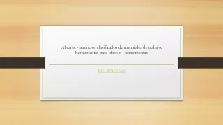 Alicante - anuncios clasificados de materiales de trabajo, herramientas para oficios - herramientas