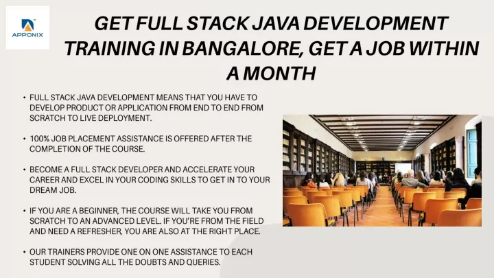 get full stack java development training