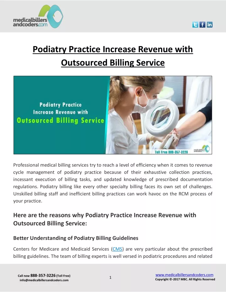 podiatry practice increase revenue with