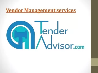 Vendor Management services