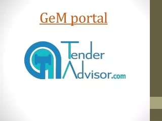GeM portal