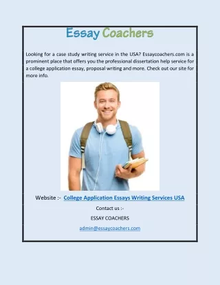 College Application Essays Writing Services USA | Essaycoachers.com