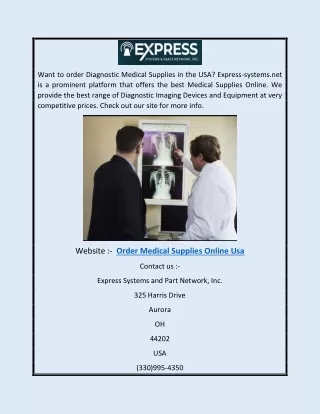 Order Medical Supplies Online USA | Express-systems.net