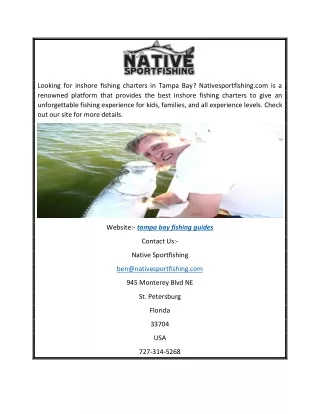 Tampa Bay Fishing Guides | Nativesportfishing.com