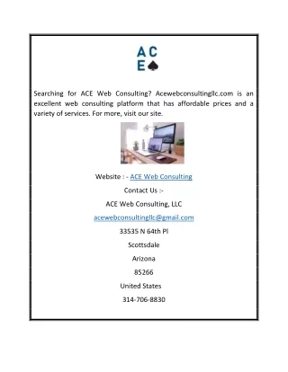 Ace Web Consulting | Acewebconsultingllc.com