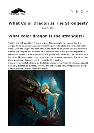 What Color Dragon Is The Strongest