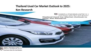Thailand Used Car Industry, Thailand Used Car Market Research Report
