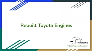 rebuilt toyota engines