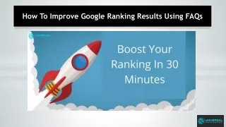 How To Increase Keywords Ranking Results Applying FAQs?