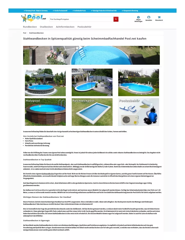 germany pools made in germany