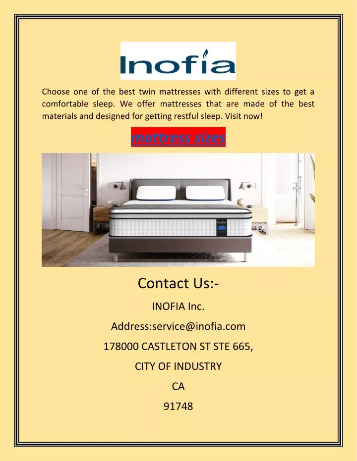 choose one of the best twin mattresses with