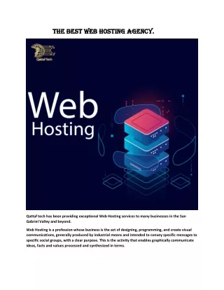 The Best Web Hosting Agency