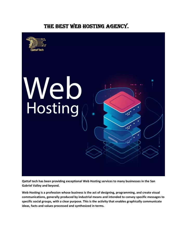 the best web hosting agency the best web hosting