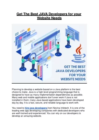 get the best java developers for your website