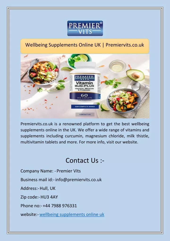 wellbeing supplements online uk premiervits co uk