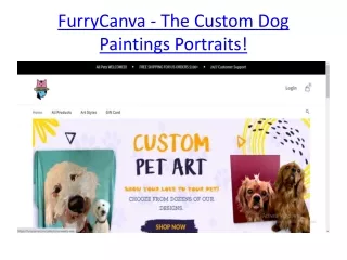 Dog Canvas Art Custom