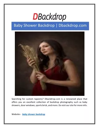 Baby Shower Backdrop  Dbackdrop.com