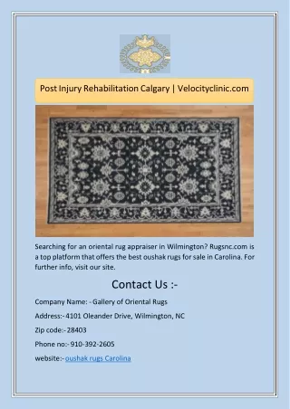 Oushak Rugs Carolina | Rugsnc.com