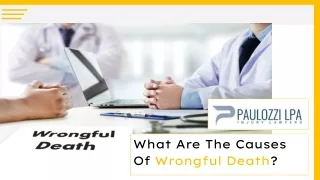 What Are The Causes Of Wrongful Death?