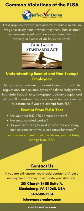 Common Violations of the FLSA