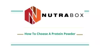 how to choose a protein powder