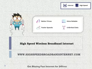 high speed wireless broadband internet