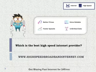 which is the best high speed internet provider