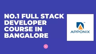 No.1 Full Stack Developer Course in Bangalore