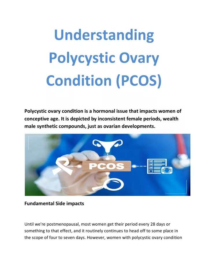 understanding polycystic ovary condition pcos